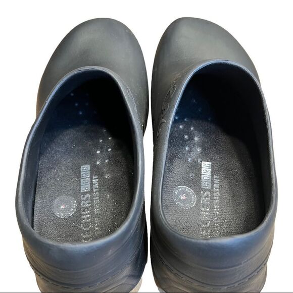 Skechers Oswald-Clara Work Clogs Shoes Black Scrub Ups Non Slip Women's Sz 8 - Picture 6 of 8